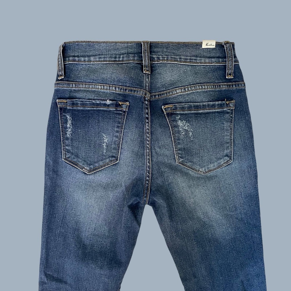 KanCan Estilo Mid Rise Distressed Cropped Ripped Jeans - Picture 8 of 11